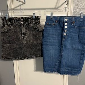 Denim Skirts